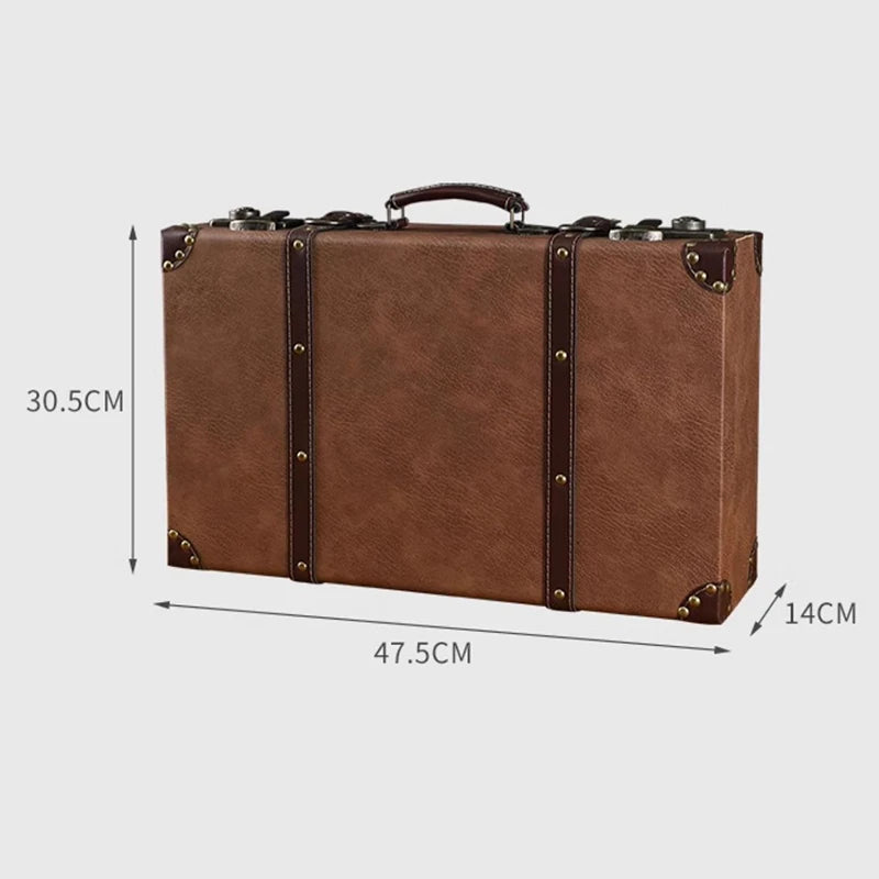 Vintage Suitcase,Leather,Photography Props,Clothing Sorting And Storage Boxs,Wooden Box,Travel Suitcases Customized
