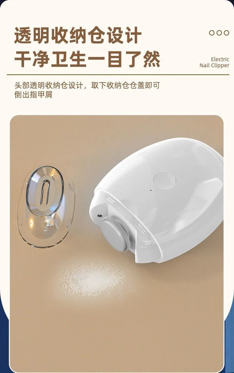 Electric Nail Clipper,nail Trimmer,fully Automatic Nail Clipper for The Elderly and Children,nail Grinder,nail Trimmer  Grinder