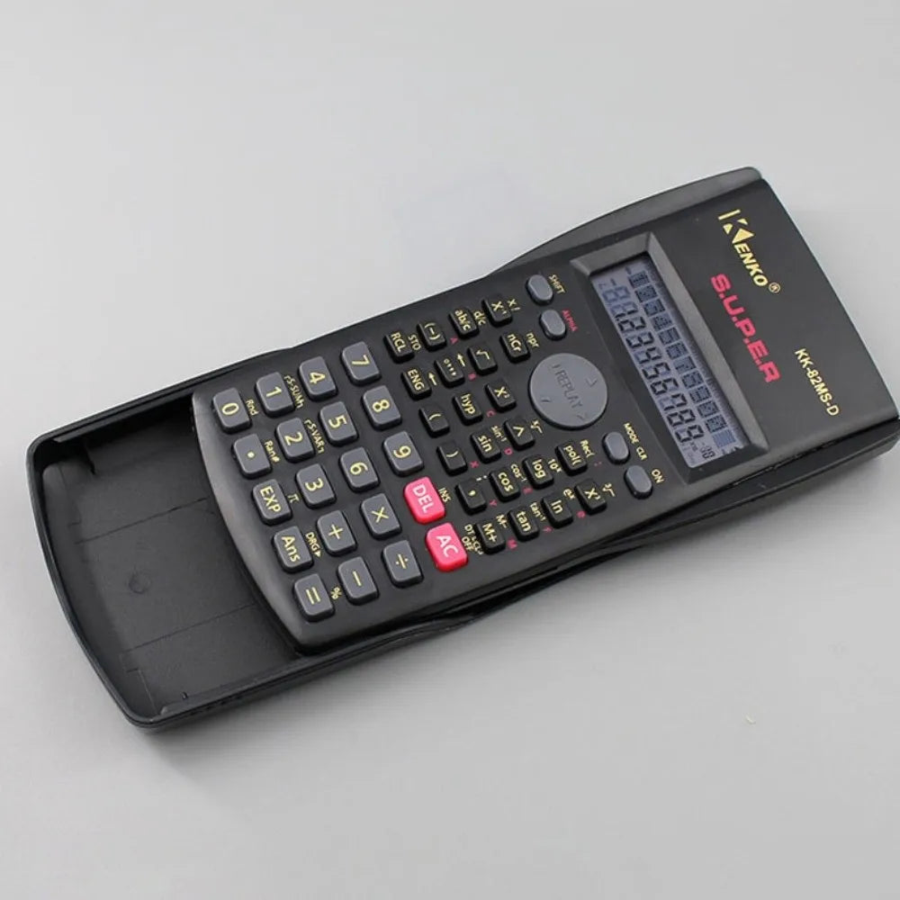 12 Digits Display Scientific Calculator 2-Line Screen Multifunctional 240 Functions Calculator Portable Simple Operation