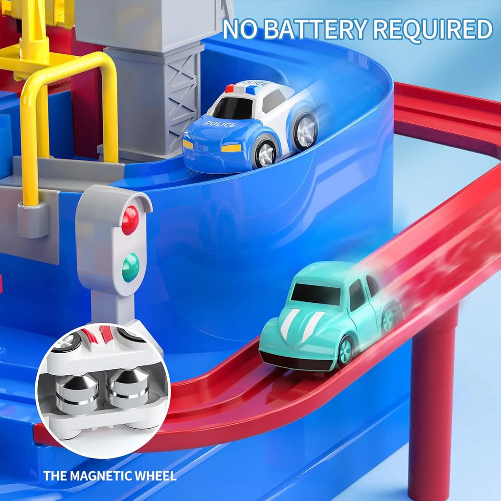 Children's Rail Car Toy Car Challenge Adventure Rail Car Toy Set Parent Child Interactive Toy