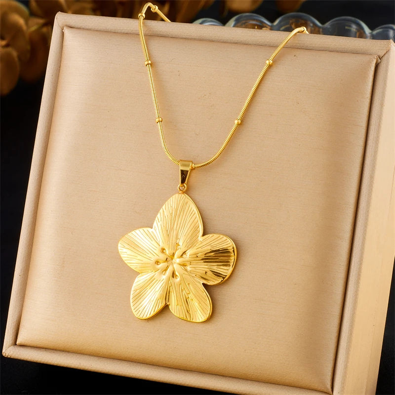 DIEYURO 316 Stainless Steel Golden Minimalist Heart Necklace For Women Fashion Trend Girl Jewelry Valentine's Day Gift Joyas