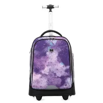 Trolley backpacks bags for teenagers School Wheeled backpack for girls USB Charging Port backpack On wheels luggage Rolling Bags