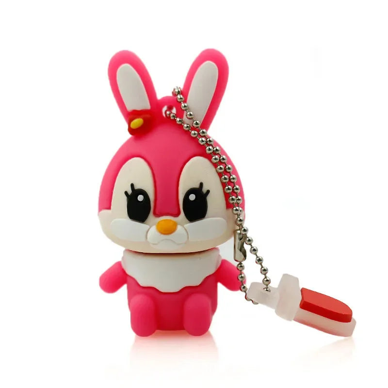 Cute Fairy Rabbit Usb Flash Drive for Phone Laptop 8GB 4GB Wedding Photography USB 32G Cartoon Stick Drive Cool Business Bidding