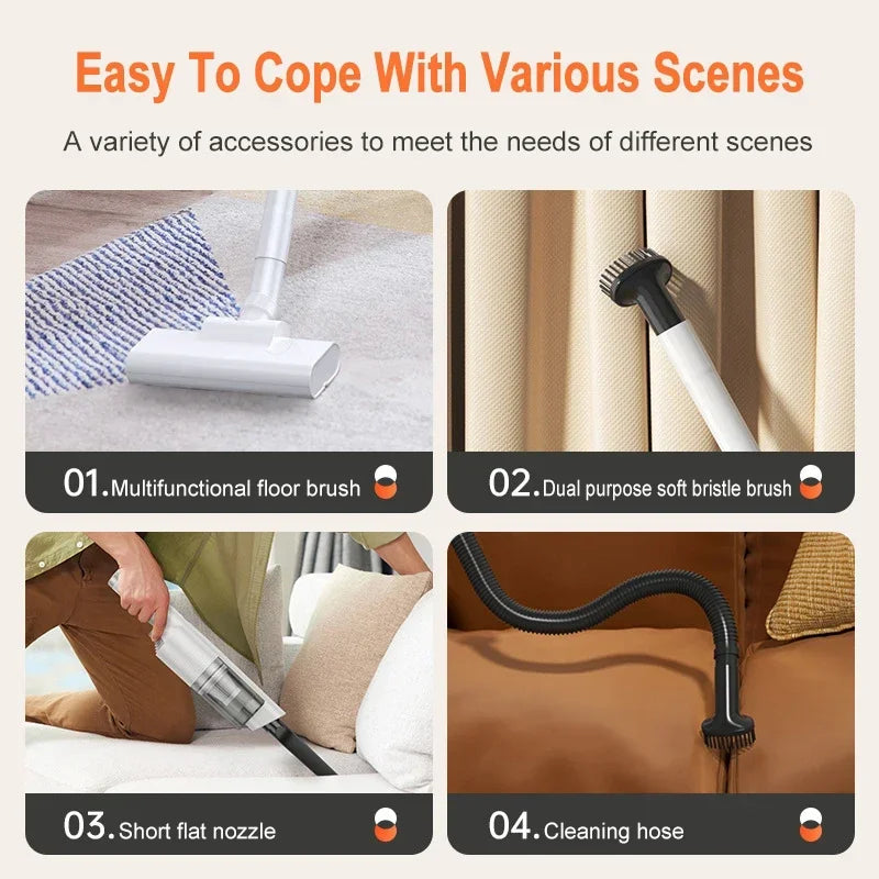 Vacuum Cleaner Wet Dry Vacuum Cleaner Cordless Wireless Handheld Auto Vacuum Home Vacuum Cleaner for Home Pet Hair