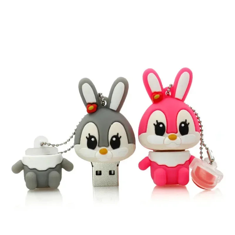 Cute Fairy Rabbit Usb Flash Drive for Phone Laptop 8GB 4GB Wedding Photography USB 32G Cartoon Stick Drive Cool Business Bidding