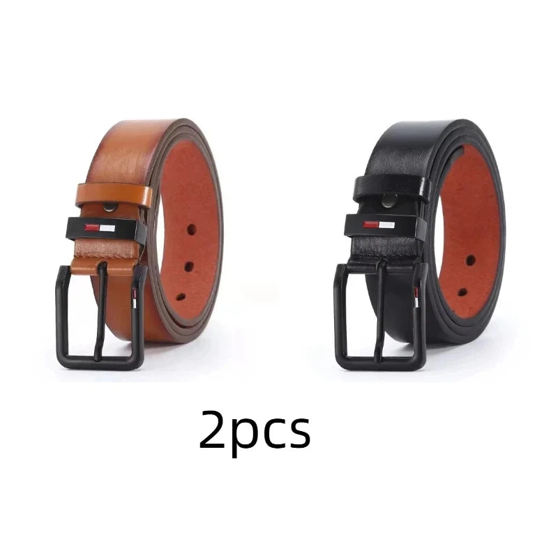 120cm High Quality Men Belt Alloy Square Male PU Leather Belt Men Male Strap Pin Buckle Fancy Vintage Jeans Waistband Strap