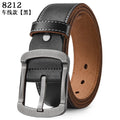 Men's 105-140 150 160 170cm Plus Size Soft Cowhide Belt Metal Pin Buckle Male Leather Waistband Real Leather Jeans Waist Straps