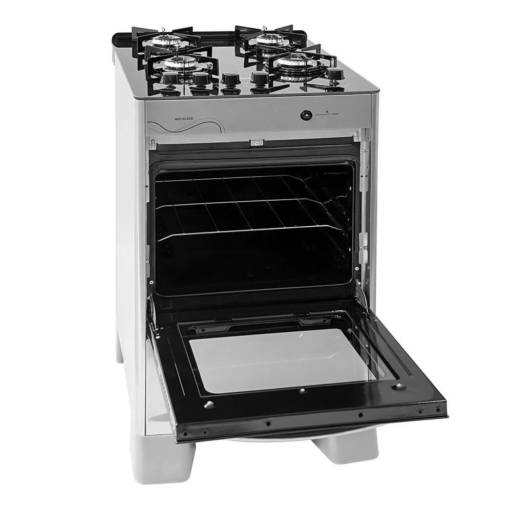 Sugar Neo Glass Stove Four Bocas Inox Bivolt FGVNG410