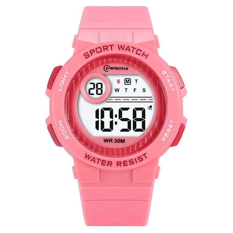 Children Watch Waterproof Digital Watch for Girls Boys Blue Electronic Sport Kid Watches Alarm Swimming Clocks Gifts