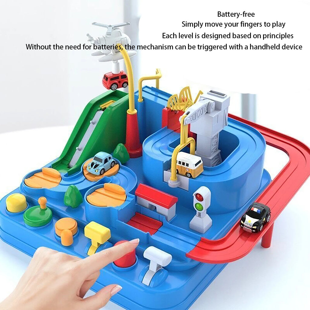 Children's Rail Car Toy Car Challenge Adventure Rail Car Toy Set Parent Child Interactive Toy