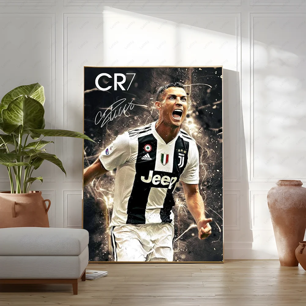 C-Cristiano R-Ronaldo CR7 Classic Vintage Poster Wall Art Painting Study Nordic Home Decor