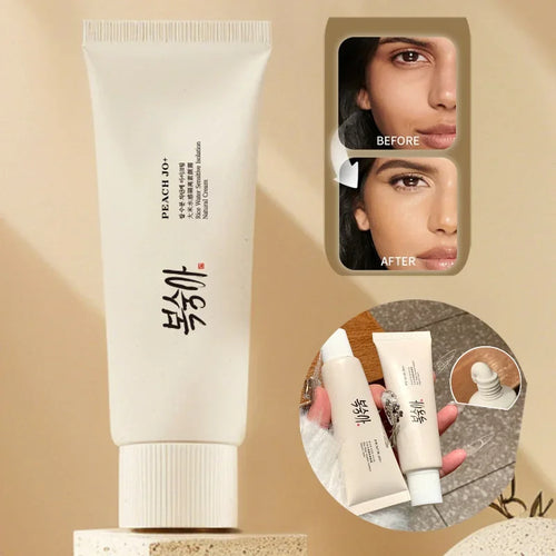 Rice Water Sensitive Isolation Natural Finish Cream,Face Brightening Primer Protective Tone-Up Base Makeup,Cover Pore Blemishes
