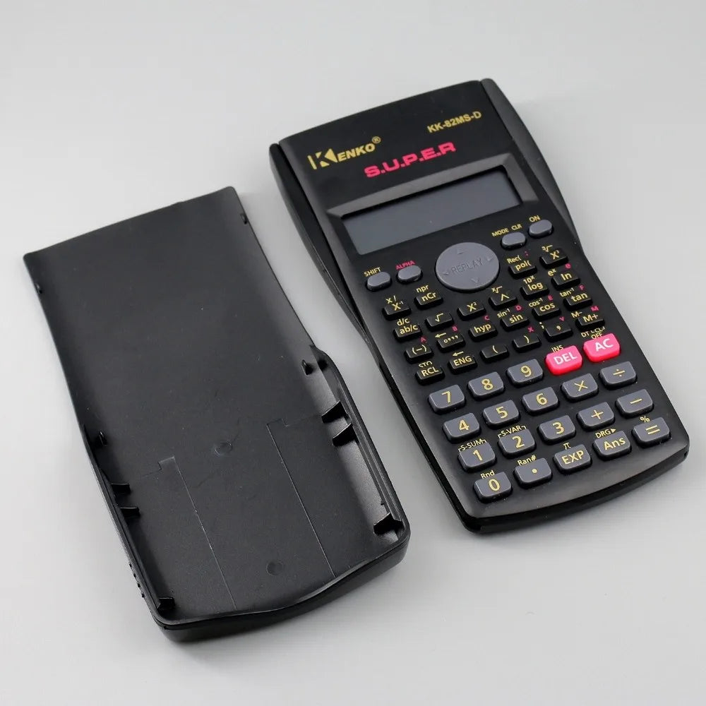 12 Digits Display Scientific Calculator 2-Line Screen Multifunctional 240 Functions Calculator Portable Simple Operation