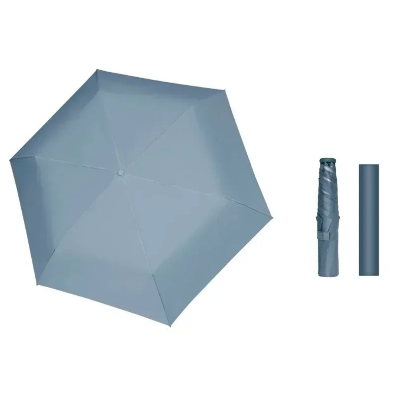 Ultra Light Sun Umbrella Folding Automatic Anti Uv Sunshine Umbrellas Compact Fresh and Elegant High-density Sunscreen Umbrella