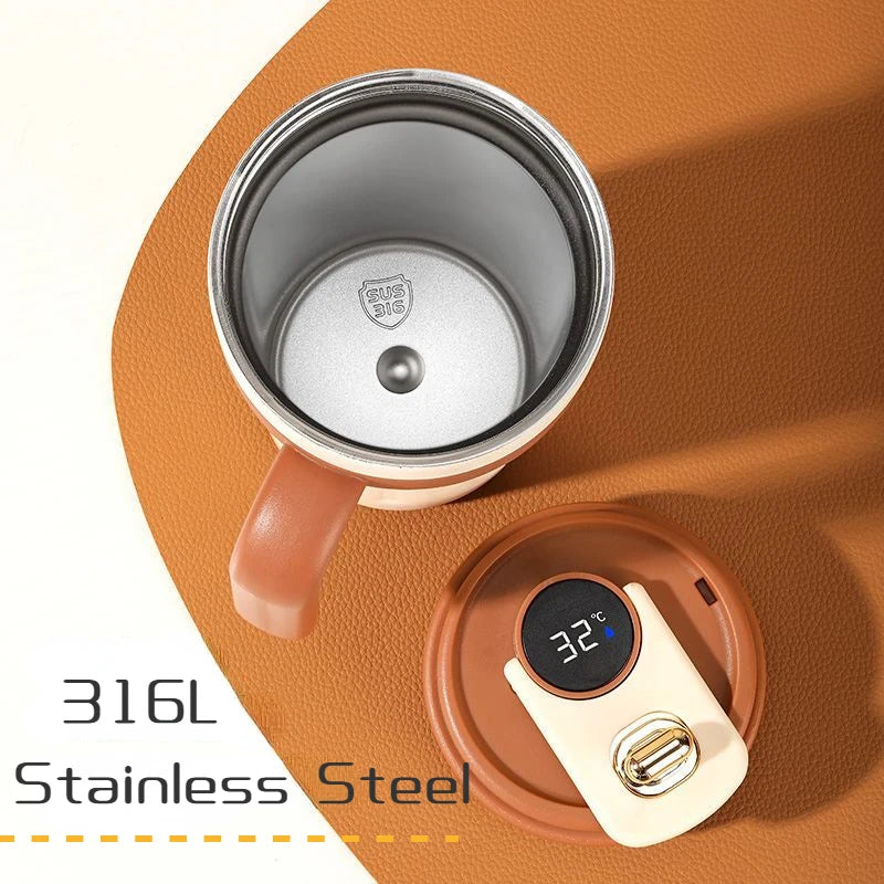 Xiaomi 650ml Smart Coffee Thermos Mugs Stainless Steel 316 Vacuum Flasks Temperature Display Portable Coffee Cups with Handgrip