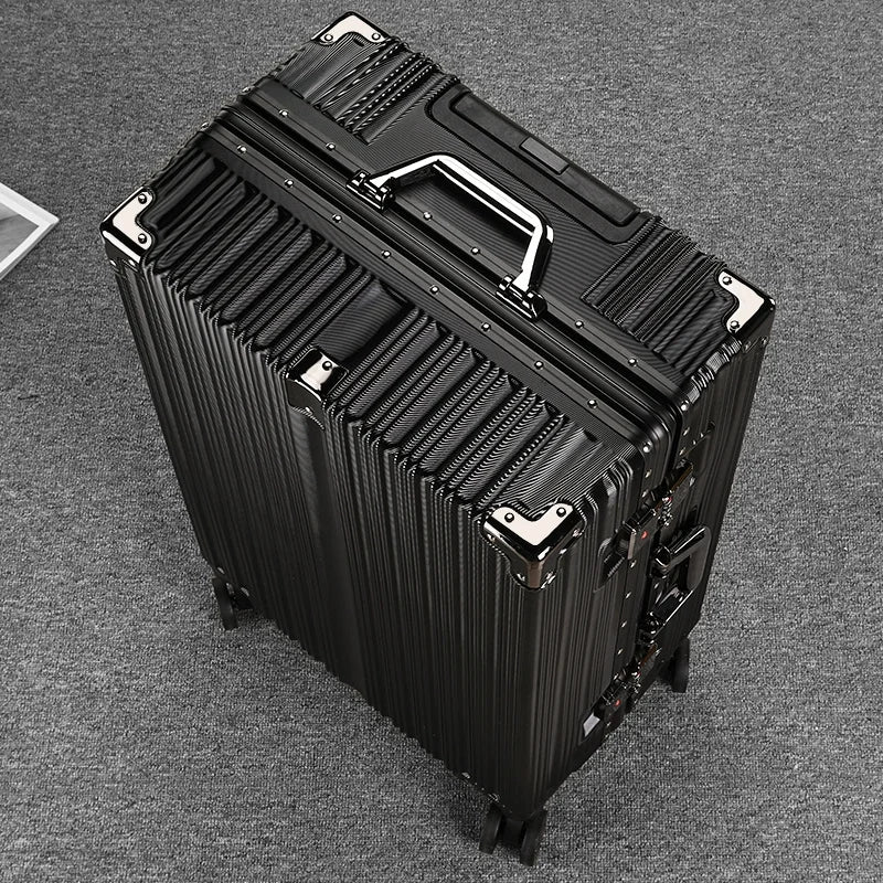 Suitcase Aluminum Frame New Luggage Men and Women Password trolley case Student Removable Wheel 20/28 inch Travel Suitcases