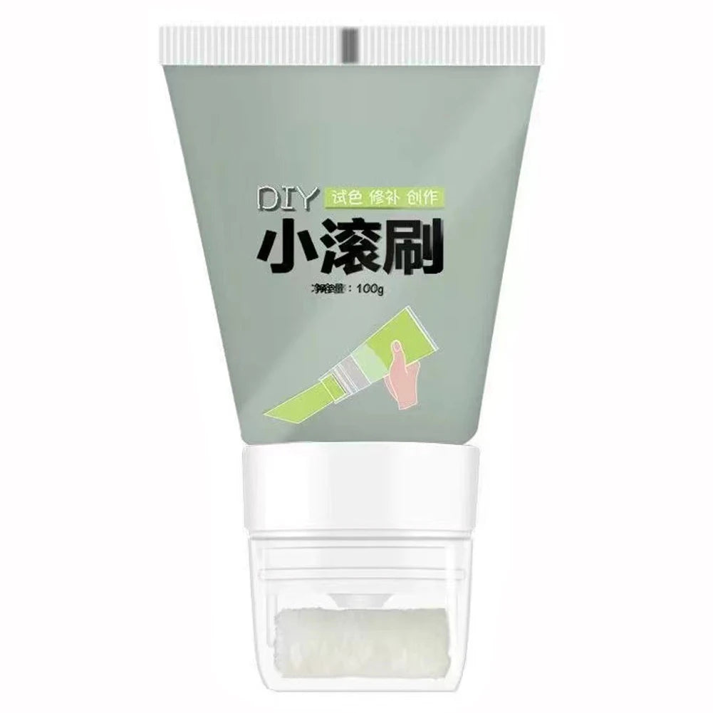 100g White Pink Wall Small Roller Brush Paint Interior Wall Repair Household Wall Graffiti Repair Environmental Protection Paint
