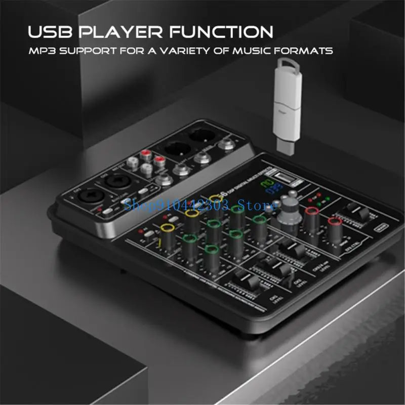 L4MD Advanced 4Channel Audios Mixer Audios Consoles USB Playbacks for Concerts