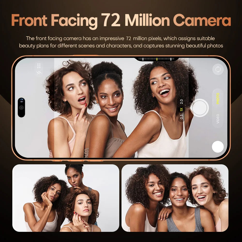 Brand New Mobile Phones For Ai 17 Pro Max Smartphone Android 5G 7.3HD 22G +2TB Dual Card Dual 8000mAh Cell Phone Unlocked