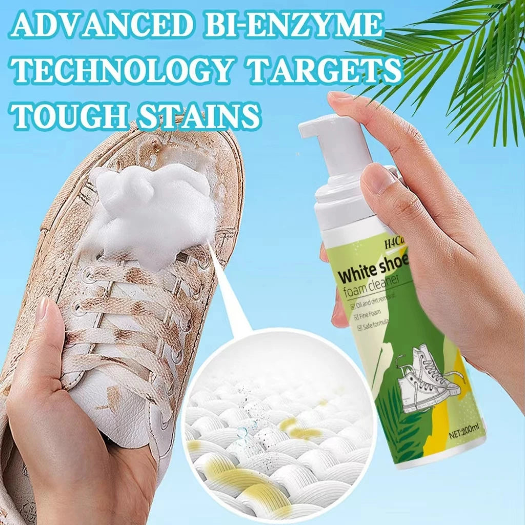 White Shoe Cleaner, Dry Cleaning Foam Decontamination for White Shoes, Boots, Canvas Leather Sneakers Cleaning Shoe Fresheners