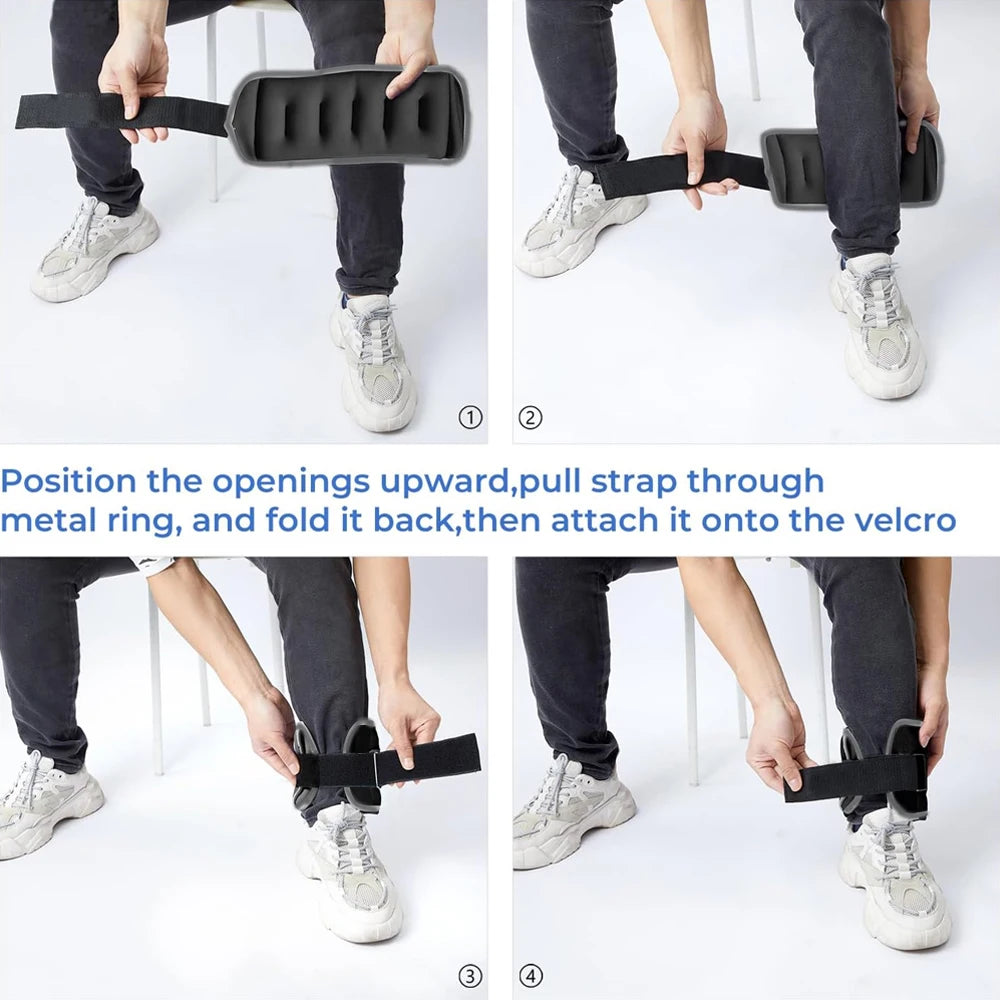 1 Pair Ankle Wrist Weights for Men and Women, (0.25kg/0.5kg Each Pack) Leg Arm Wrist Weights with Adjustable Strap for Fitness