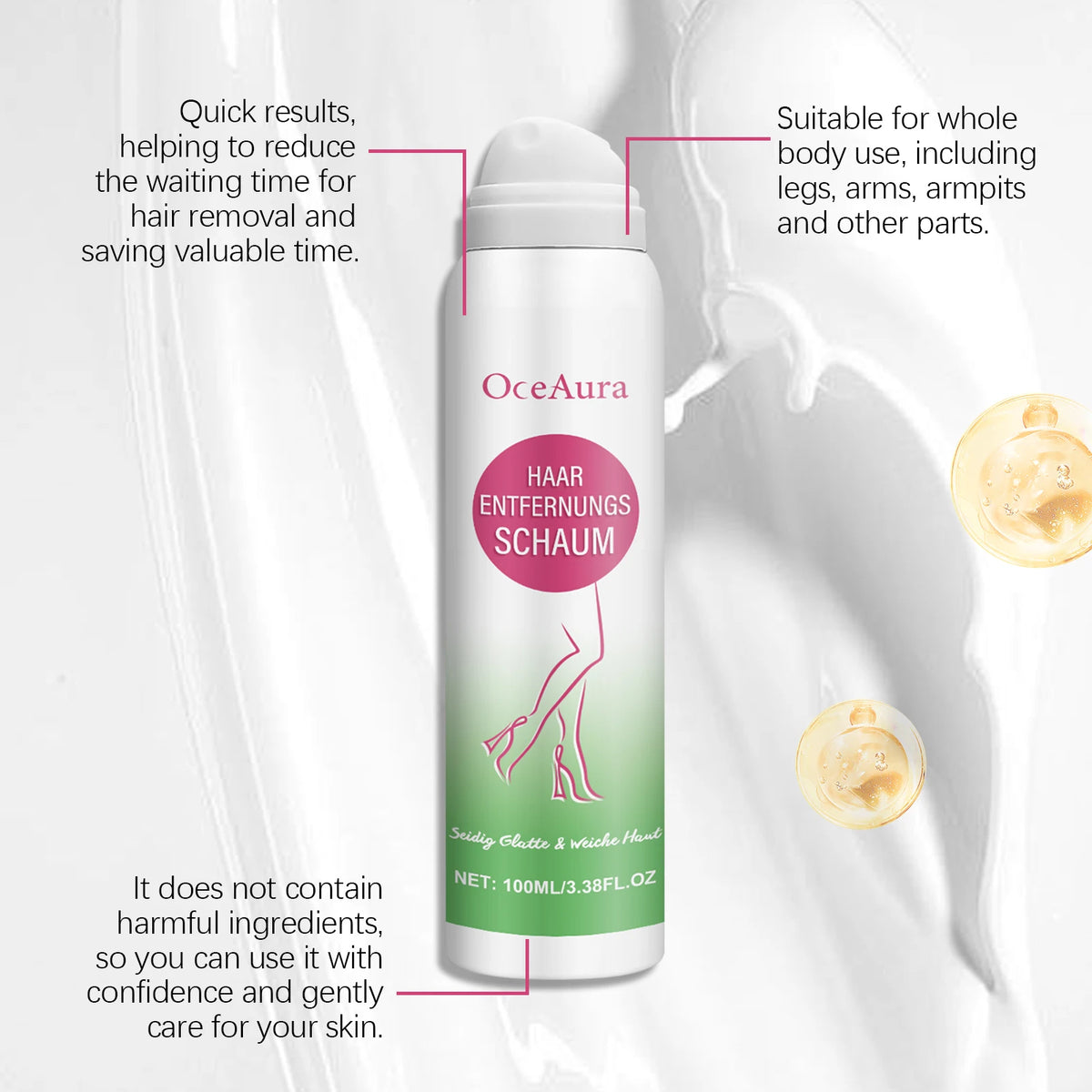Painless Hair Removal Spray Underarm Private Body Leg Hair Remove Cream Growth Inhibitor Depilatory  Body Care For Men Women