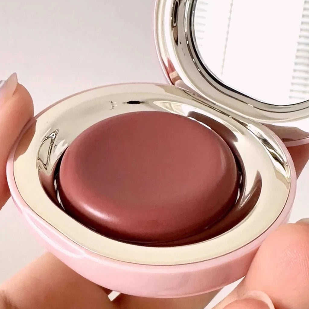 Rare Beauty Blush Brush Powder Dipped in Blush Cream Nearly Neutral/mauve Gives Lustrous and Bright Appearance Carry Convenient