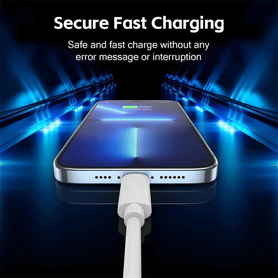 35W PD Fast USB-C Charger For iPhone 13 14 Pro Max 11 12 mini X XR XS Max 8 Plus Rapid Charging Phone Charger Cable 1m 1.5m 2m