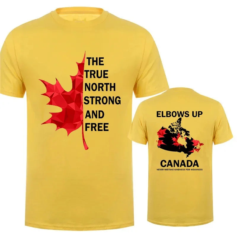 Elbows Up Canada Shirt True North Strong and Free Proud Canadian T-Shirt Canada Is Not for Sale Tees for Men Women Clothing