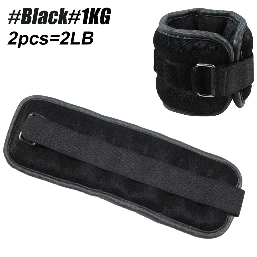 1 Pair Ankle Wrist Weights for Men and Women, (0.25kg/0.5kg Each Pack) Leg Arm Wrist Weights with Adjustable Strap for Fitness