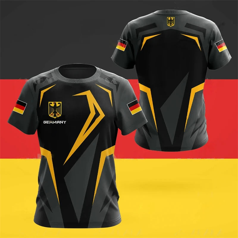 GERMANY T Shirt For Men German National Emblem Print T-shirts Ropa Hombre Summer O-neck Short-sleeved Tops Casual Unisex Tees