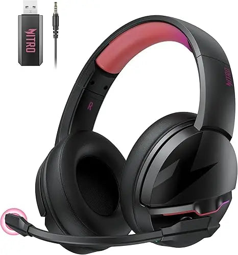 Acer Wireless Gaming Headset 100H Battery Dynamic 50mm Drivers Clear Voice Mic Bluetooth Gaming Headphones For PC PS4 Headset