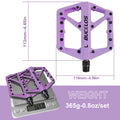 BUCKLOS Pedals DU Bearing Bicycle Pedal Platform Ultralight Nylon Road Mountain Bike Pedal Non-slip MTB Flat Pedals Bicycle Part