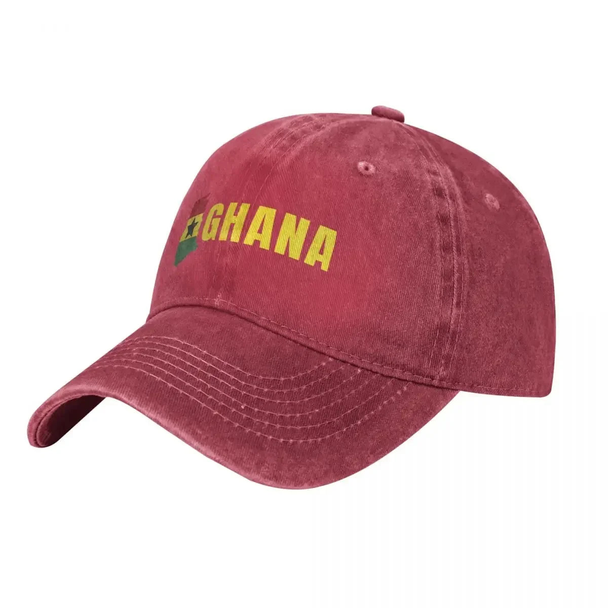Ghana Holiday Baseball Cap birthday funny hat men's big size hat black Men Caps Women's