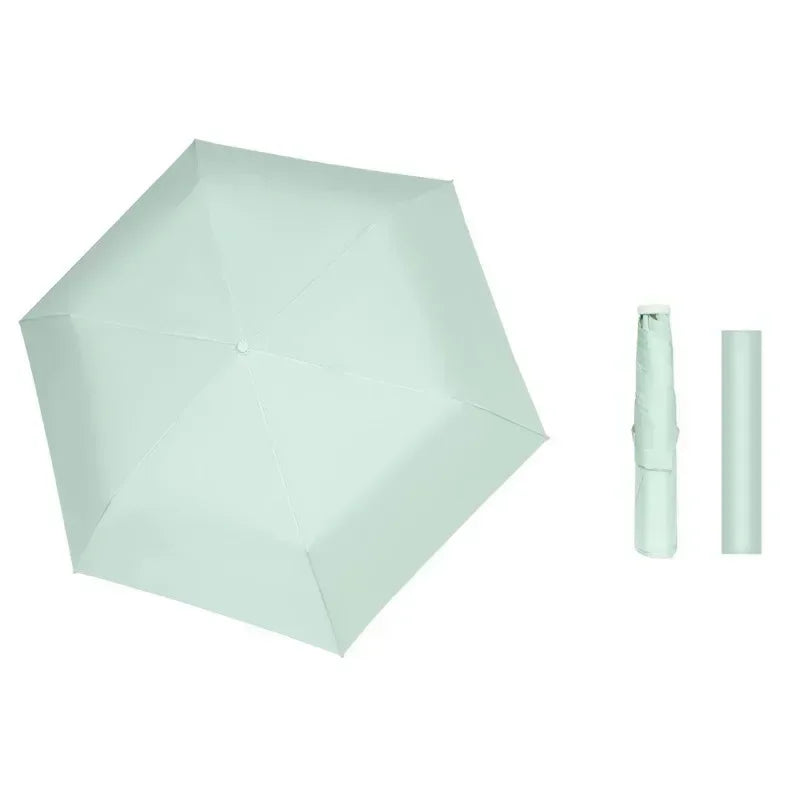 Ultra Light Sun Umbrella Folding Automatic Anti Uv Sunshine Umbrellas Compact Fresh and Elegant High-density Sunscreen Umbrella