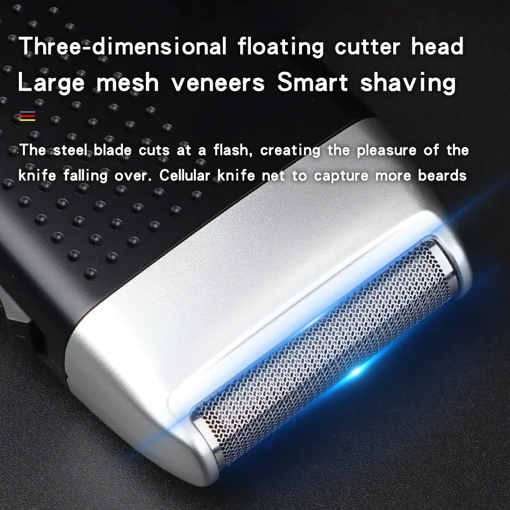 Cordless Rechargeable Hair & Beard Electric Shaver For Men Powerful Electric Razor Head Bald Shaving Machine Wet Dry