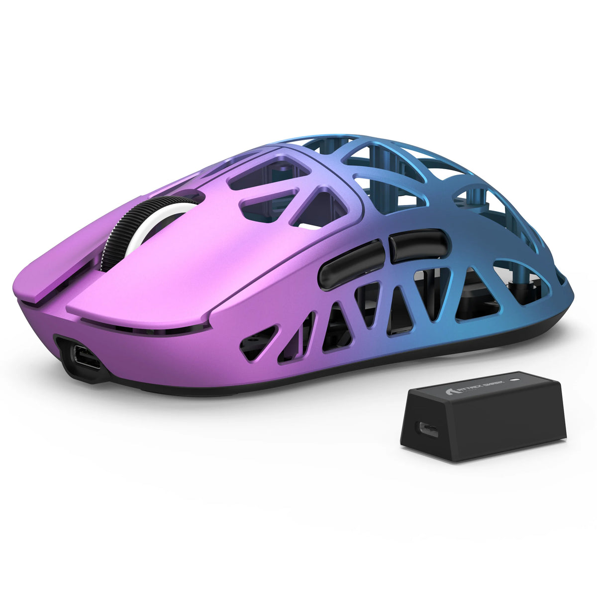 ATTACK SHARK R2 Magnesium Alloy PAW3950 Gaming Mouse, Tri-mode, 8000hz, 42000 DPI, 45g Ultralight, 100M Clicks Microswitches