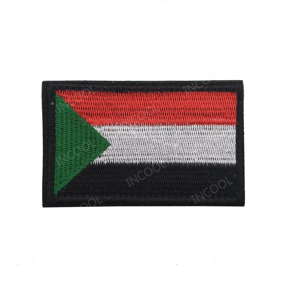 Africa Egypt Kenya Algeria Nigeria Tunisia Morocco Mauritius Guyana South Sudan Ghana Liberia Niger Congo Senegal Flag Patches