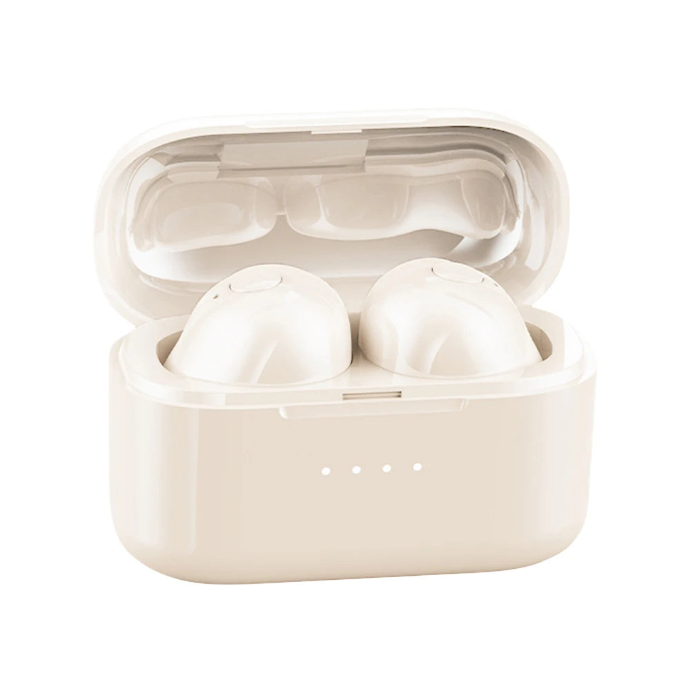Mini Invisible Headphones Bluetooth-Compatible 5.4 Earphones Noise Reduction Tiny Discreet Hidden Earphones for Music Home Work