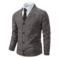 2025 New Autumn Winter Brand Fashion Knitted Sweater Men Cardigan Sweater Black Korean Casual Coats Jacket Mens Clothing