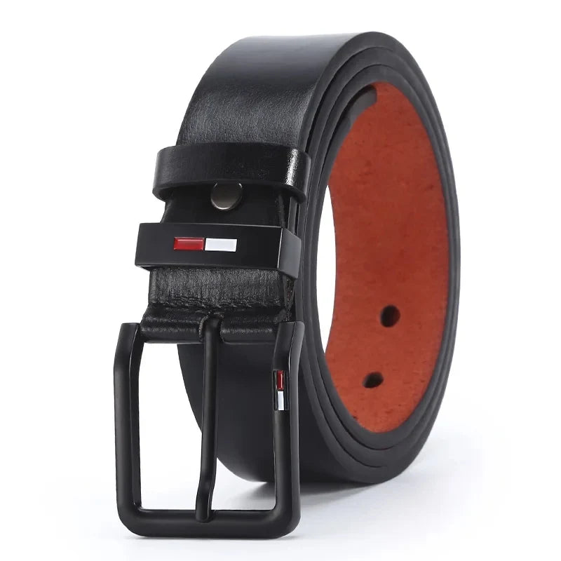 120cm High Quality Men Belt Alloy Square Male PU Leather Belt Men Male Strap Pin Buckle Fancy Vintage Jeans Waistband Strap