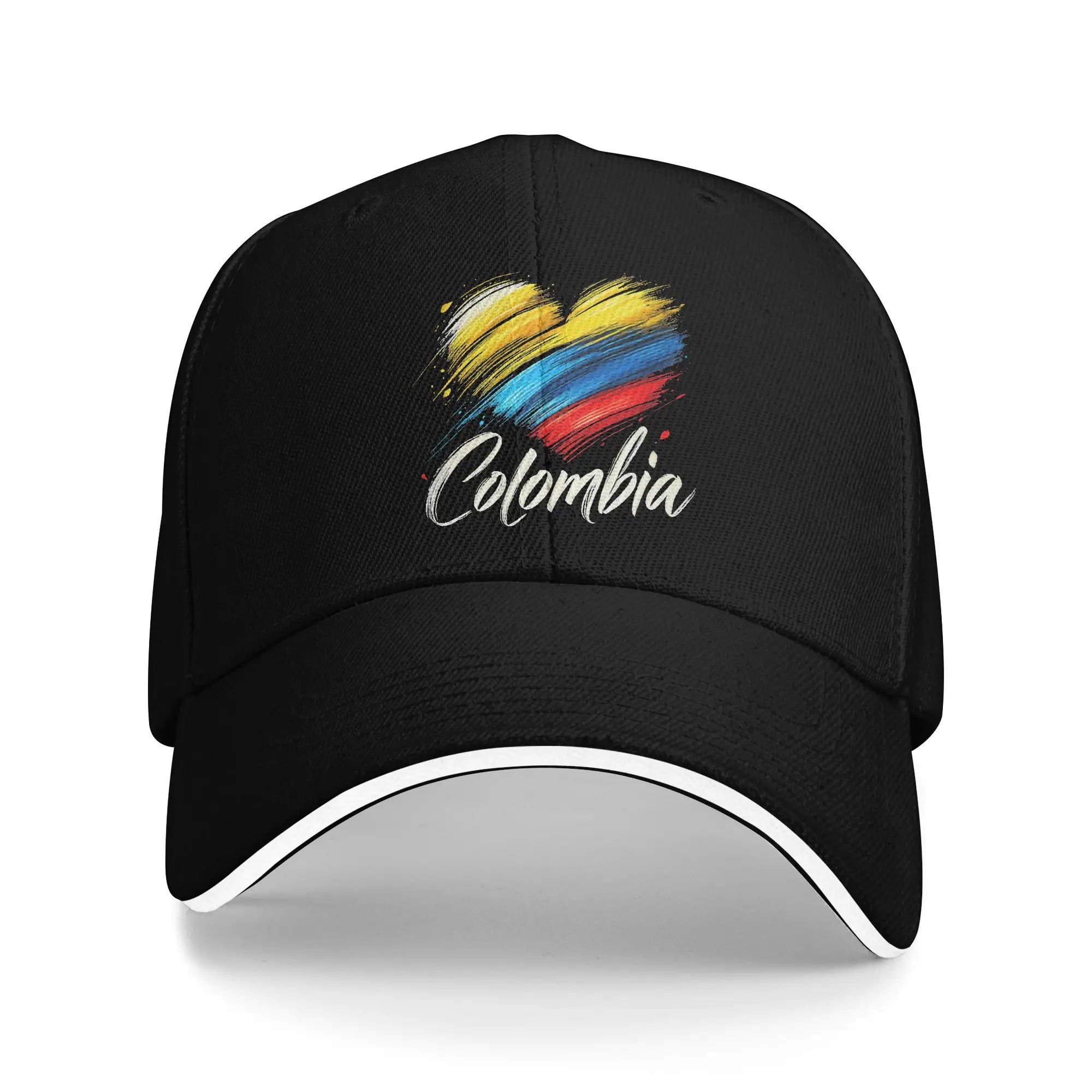Summer Casual Baseball Cap Colombia Flag Map Print Outdoor Gym Trucker Hat For Female Male Wholesale  Classic Snapback Cap