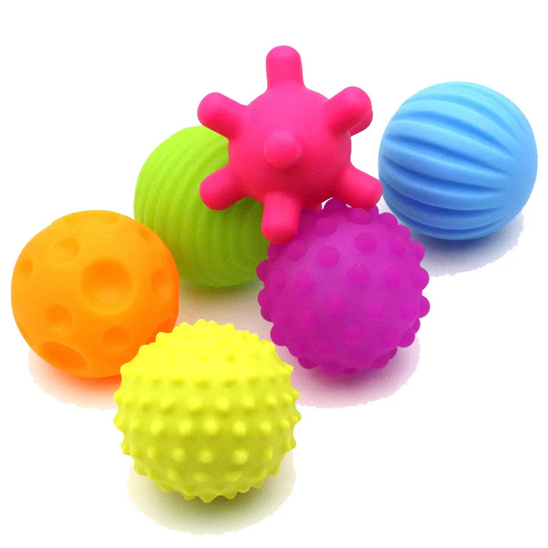 Baby Toys Rattle Ball Hand Grasping Activity Newborn Development Toys Silicone Teether Early Sensory Toys for 0 12 Months Babies