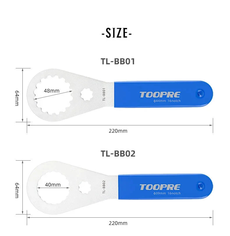 MTB/Road Bike Bottom Bracket wrench BB Bottom Bracket installation and removal tool suitable for Shimano/SRAM/IXF/DUB/BSA30