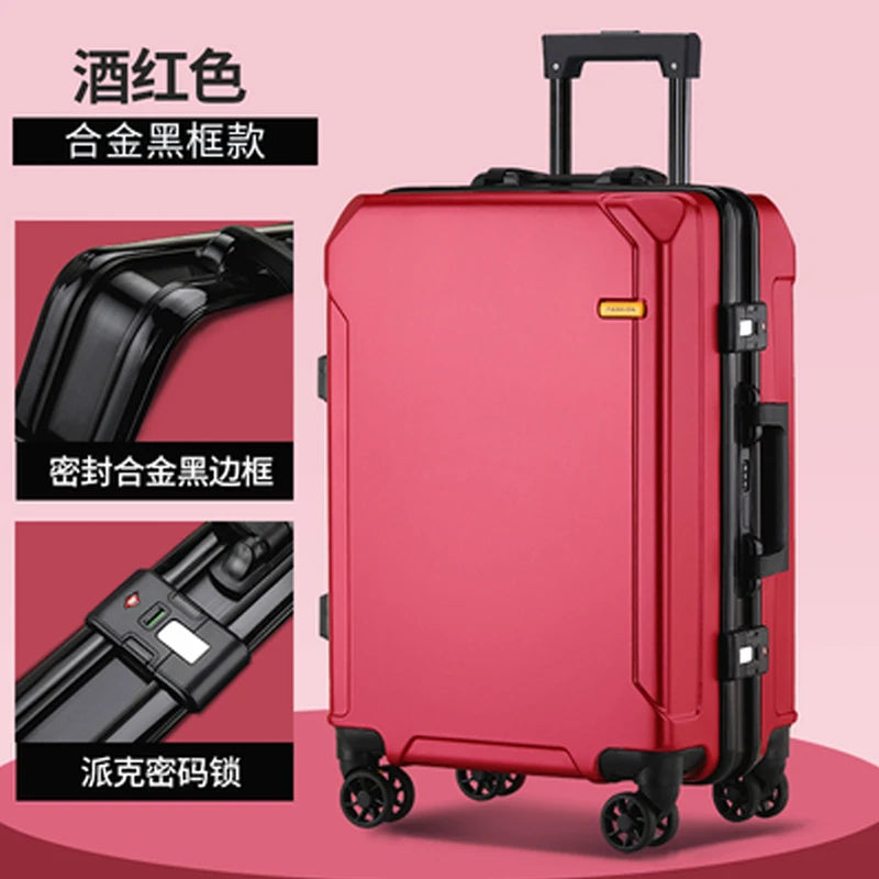 New fashion trend 26 28 inch suitcase aluminum frame trolley case for men&women 20 inch cabin suitcase 24 inch Travel Luggage