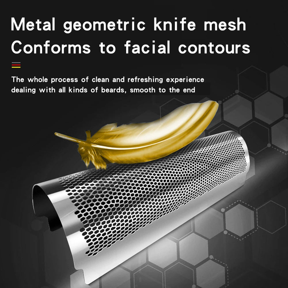 Cordless Rechargeable Hair & Beard Electric Shaver For Men Powerful Electric Razor Head Bald Shaving Machine Wet Dry