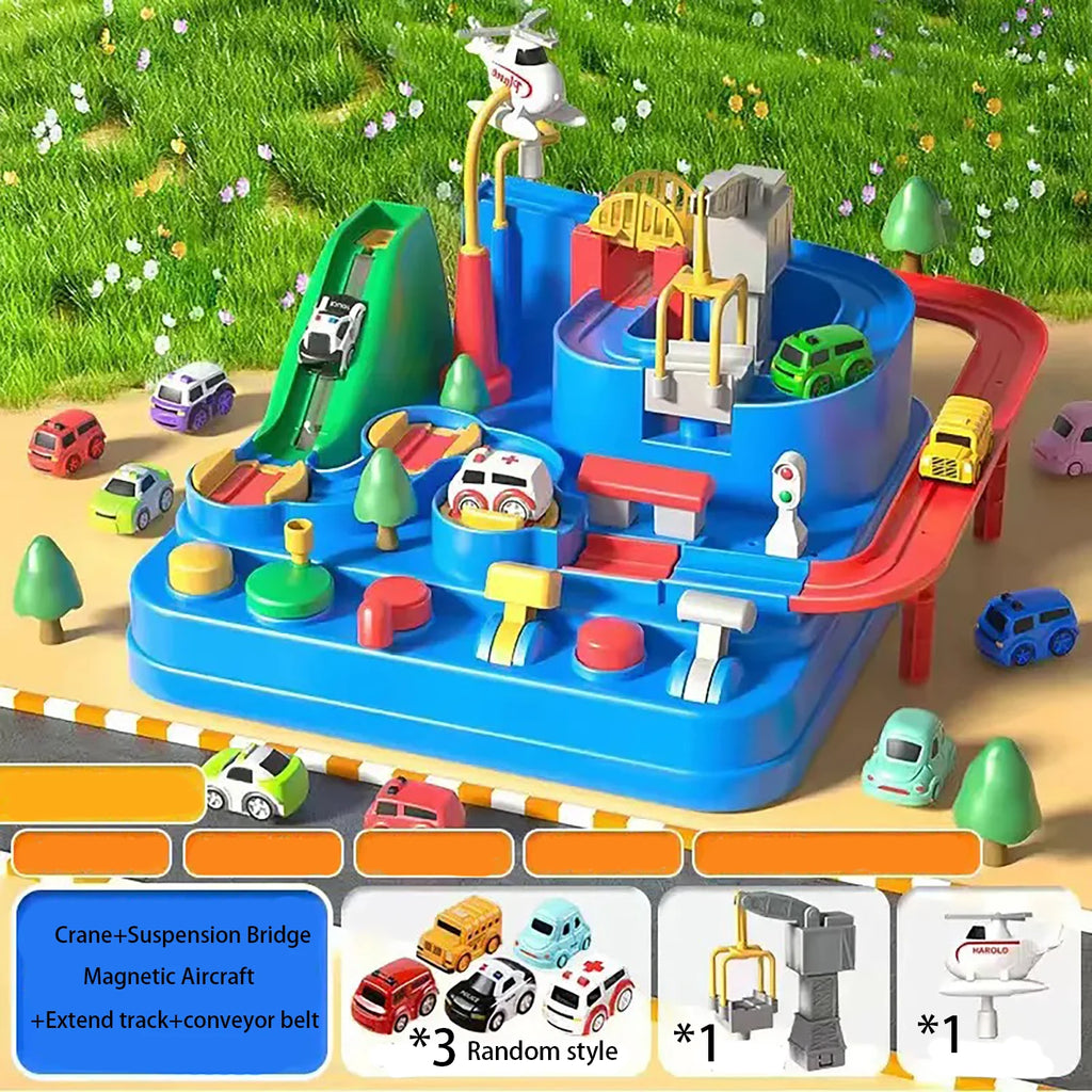 Children's Rail Car Toy Car Challenge Adventure Rail Car Toy Set Parent Child Interactive Toy
