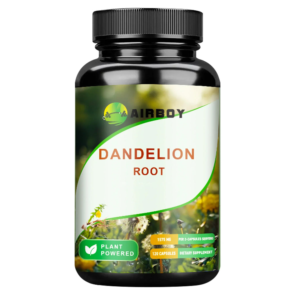 Dandelion Root Capsules - Diuretic, Promote Liver Detoxification and Cleansing, Enhance Immunity - 120 Capsules