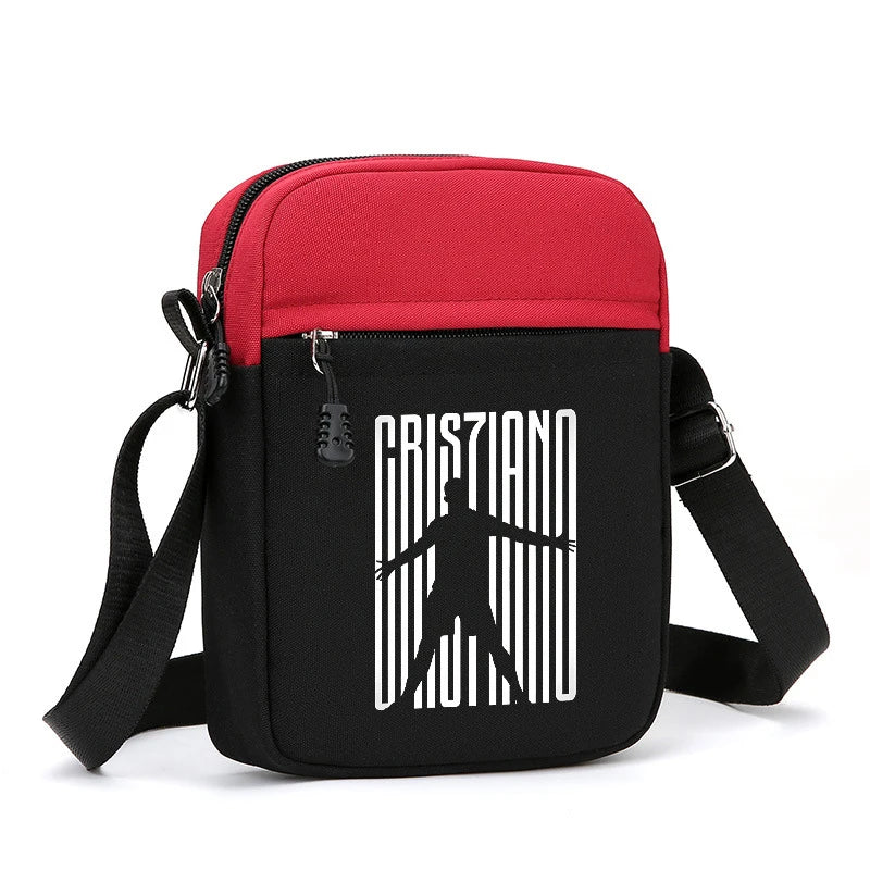 Football Star Ronaldos Shoulder Bag for Women Men Anime Crossbody Bag Boy Girl Canvas Messager Women Men Travel Sport Gift
