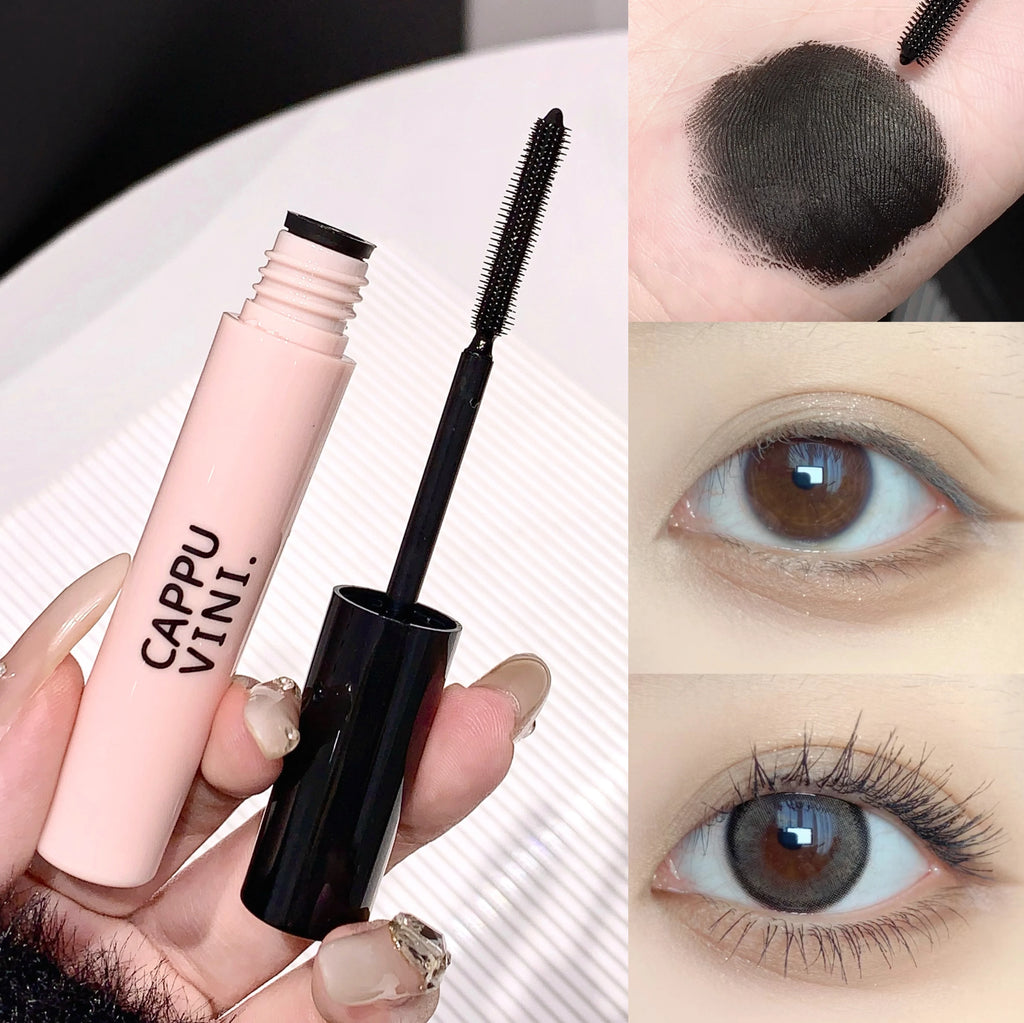 Cappuvini Mascara, Waterproof & Smudge-Proof, 3D Lashes Lengthening & Curling, Voluminous, Long Lasting, Affordable